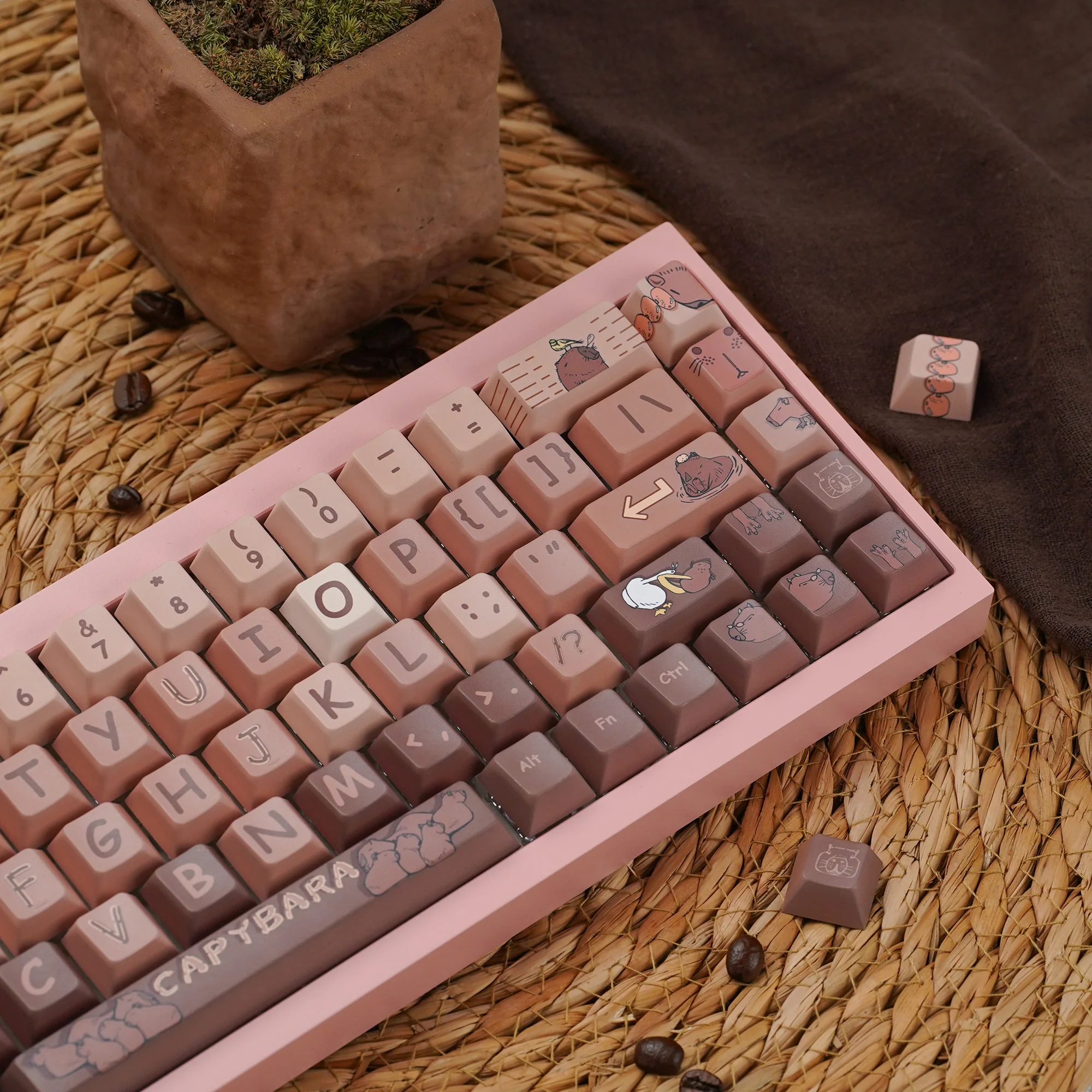 Capybaras daily lifer Cherry Profile Keycaps Set - Image 14