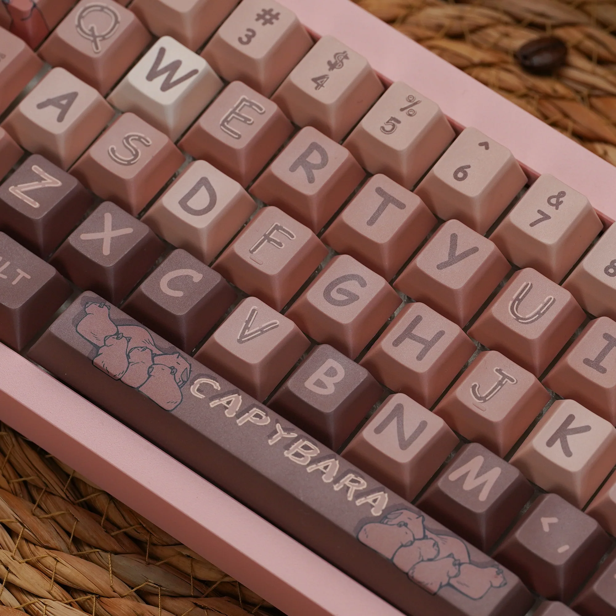 Capybaras daily lifer Cherry Profile Keycaps Set - Image 3