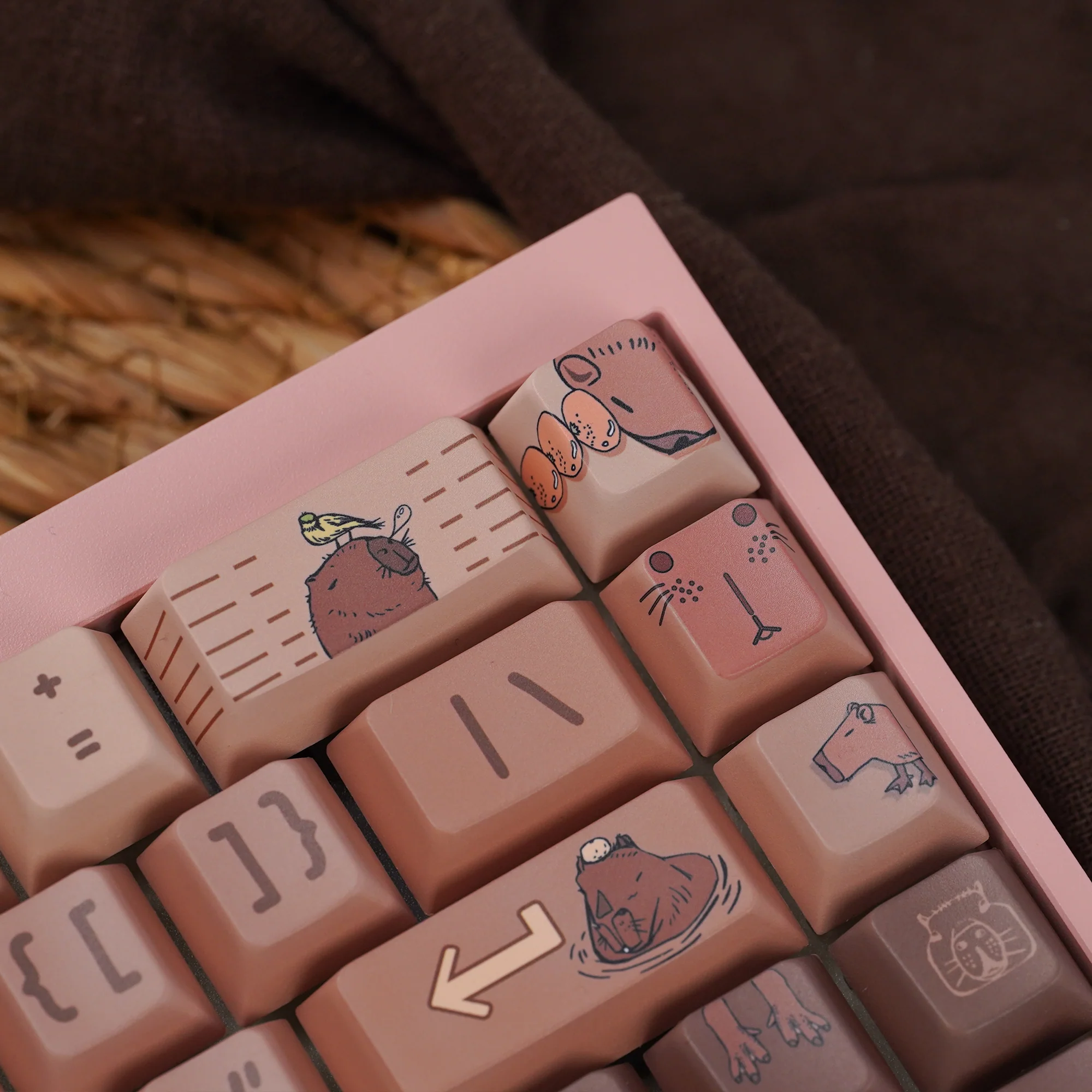 Capybaras daily lifer Cherry Profile Keycaps Set - Image 6
