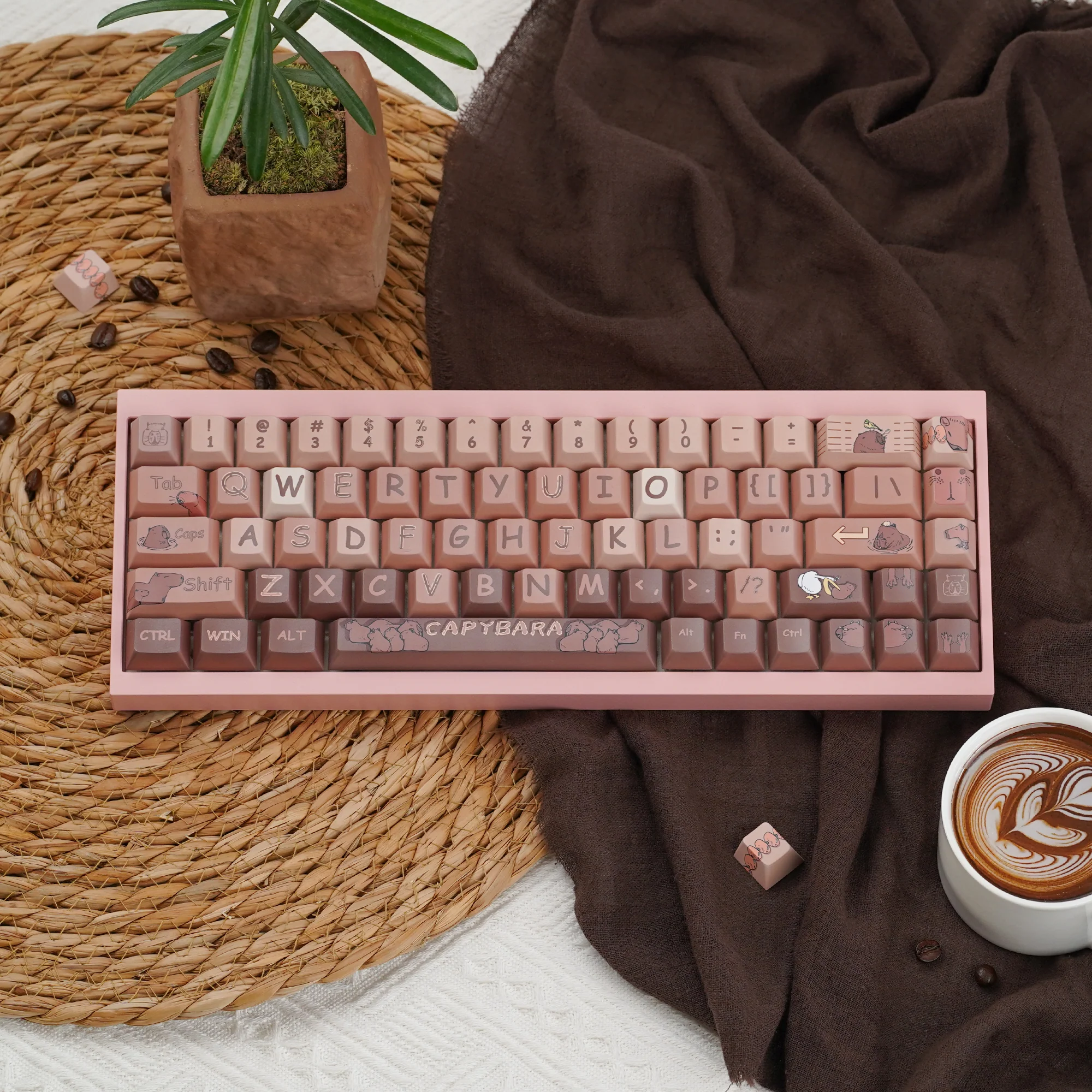 Capybaras daily lifer Cherry Profile Keycaps Set - Image 7