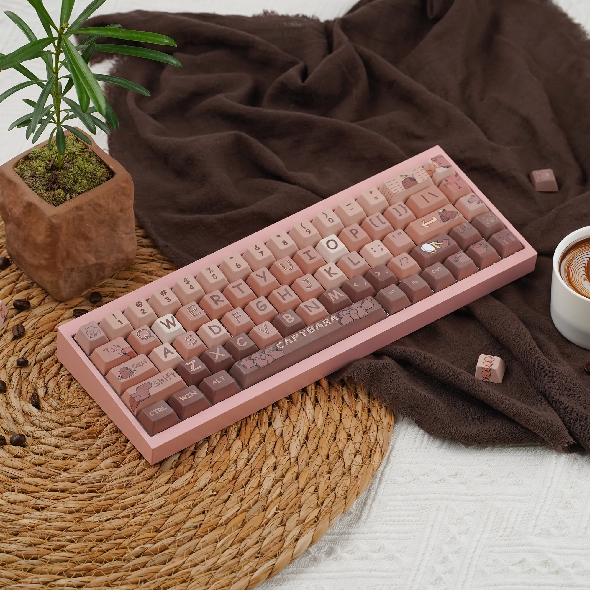 Capybaras daily lifer Cherry Profile Keycaps Set - Image 8