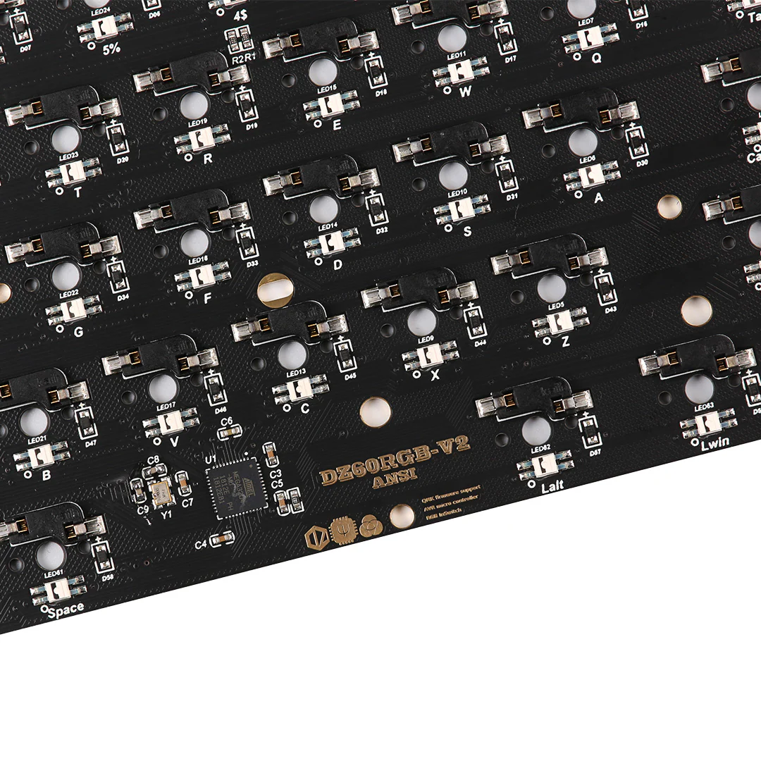 DZ60RGB-ANSI v2 Hot Swap Mechanical keyboard PCB - Image 7