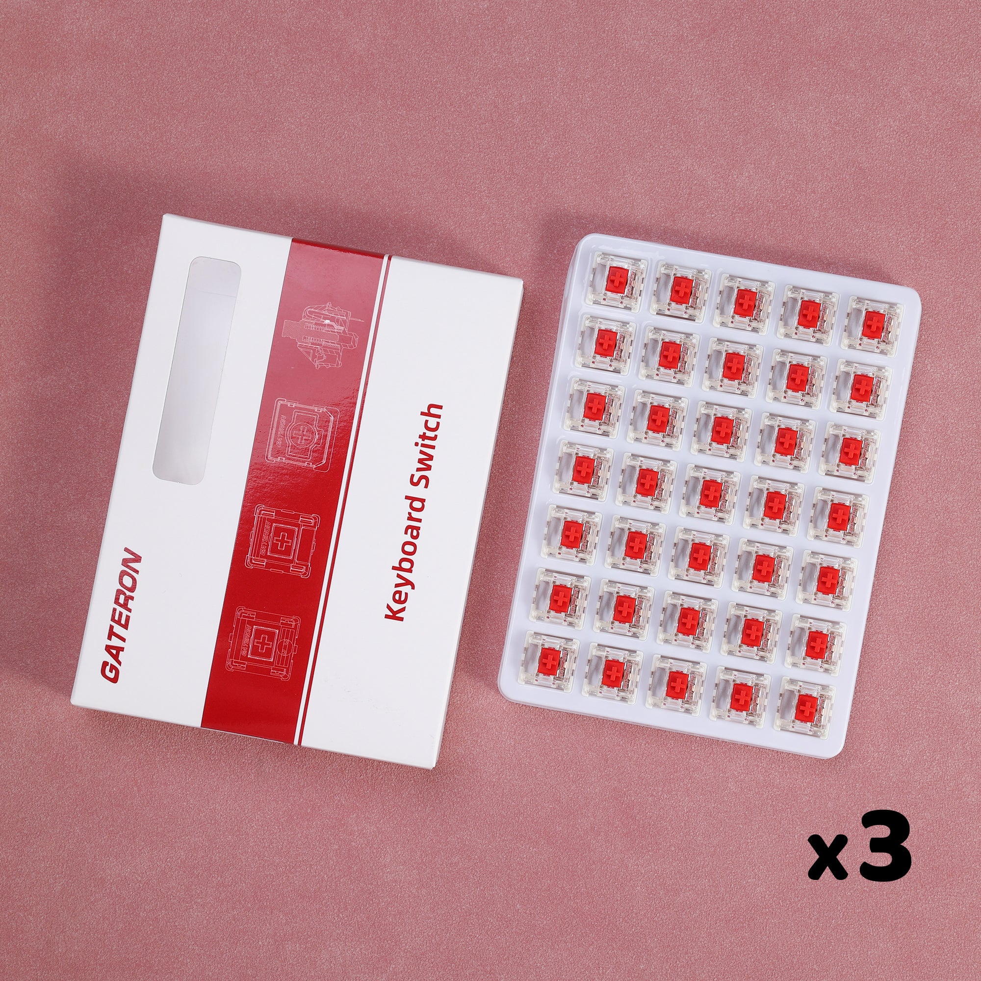 Gateron G Pro 3.0 Red Linear Switches - Image 14