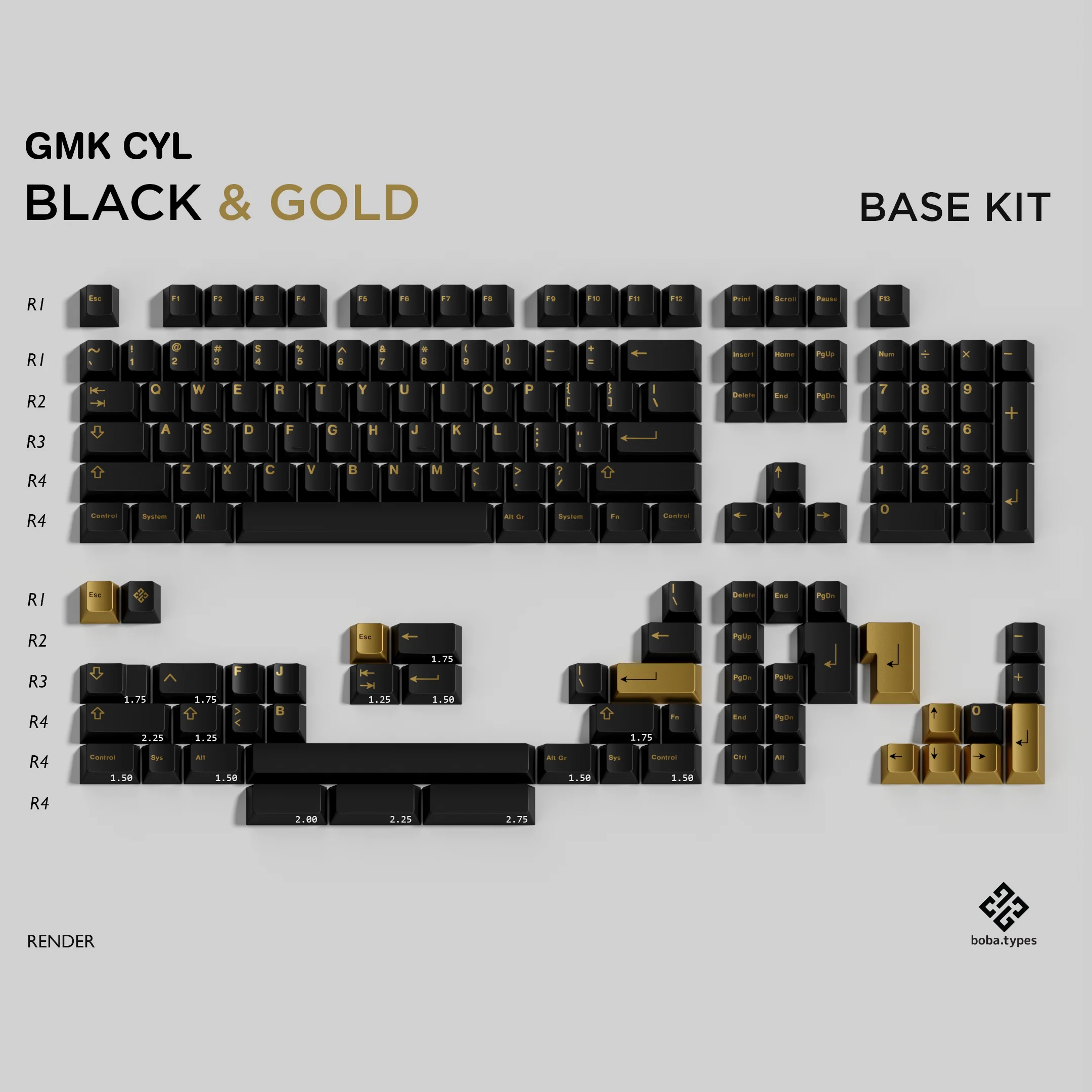 GMK Black & Gold