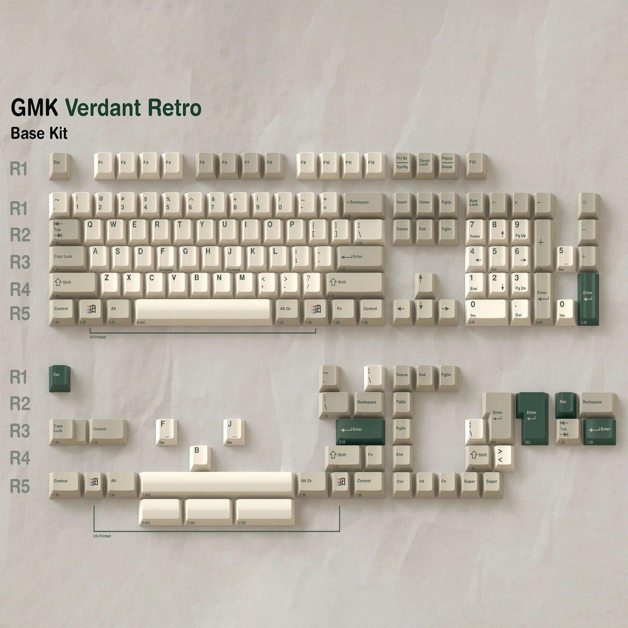 GMK Verdant Retro