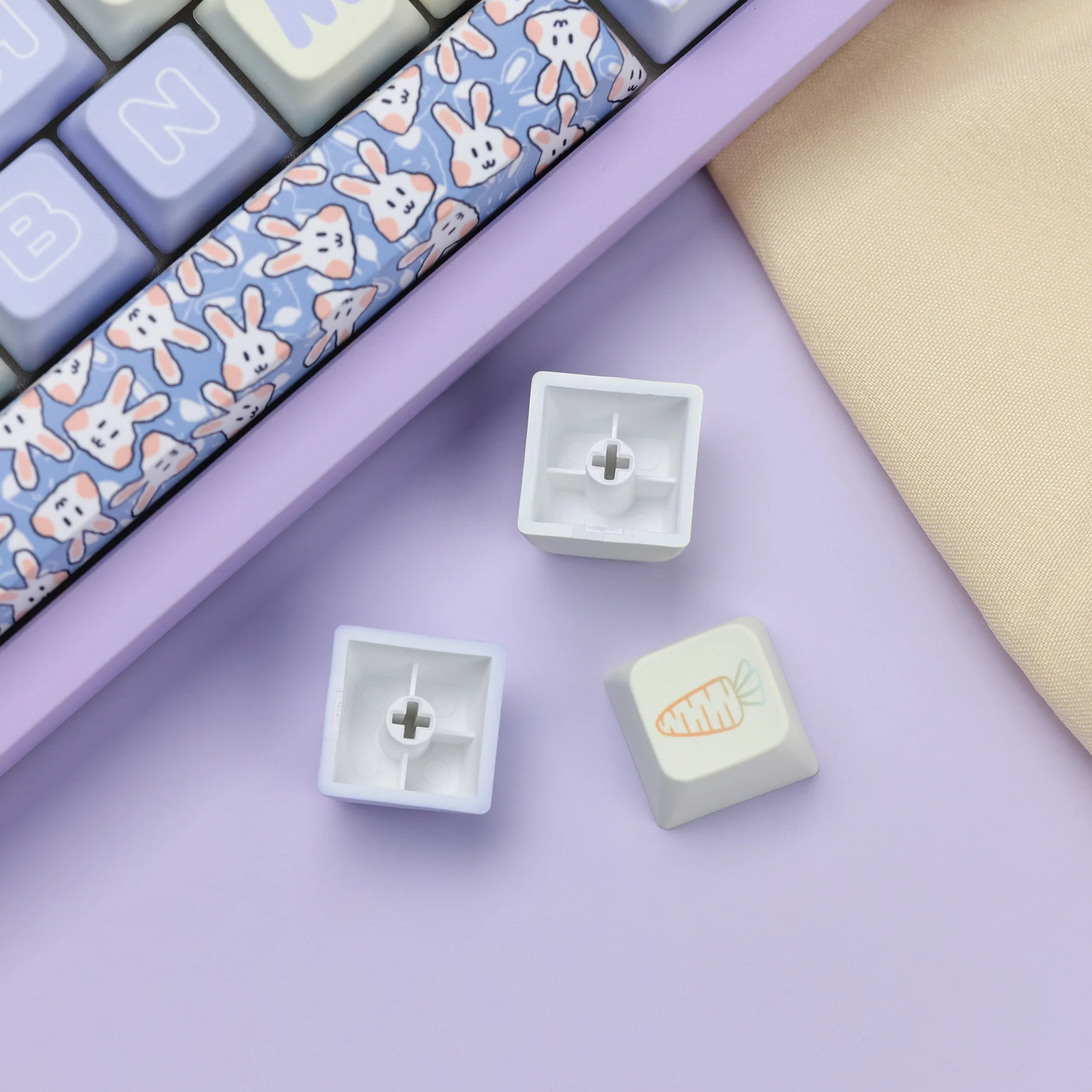 Milk Blue Rabbit MDA Profile Keycaps Set - Image 10