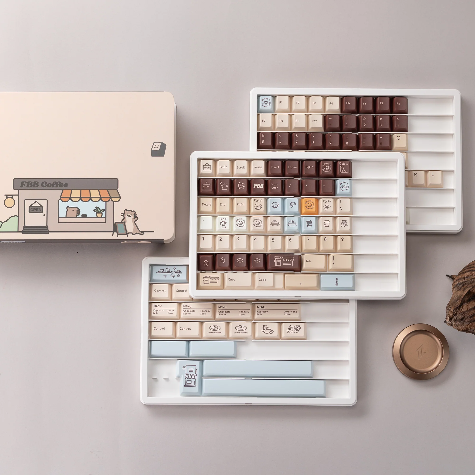 Otter Coffee Cherry profile Keycaps - Image 11