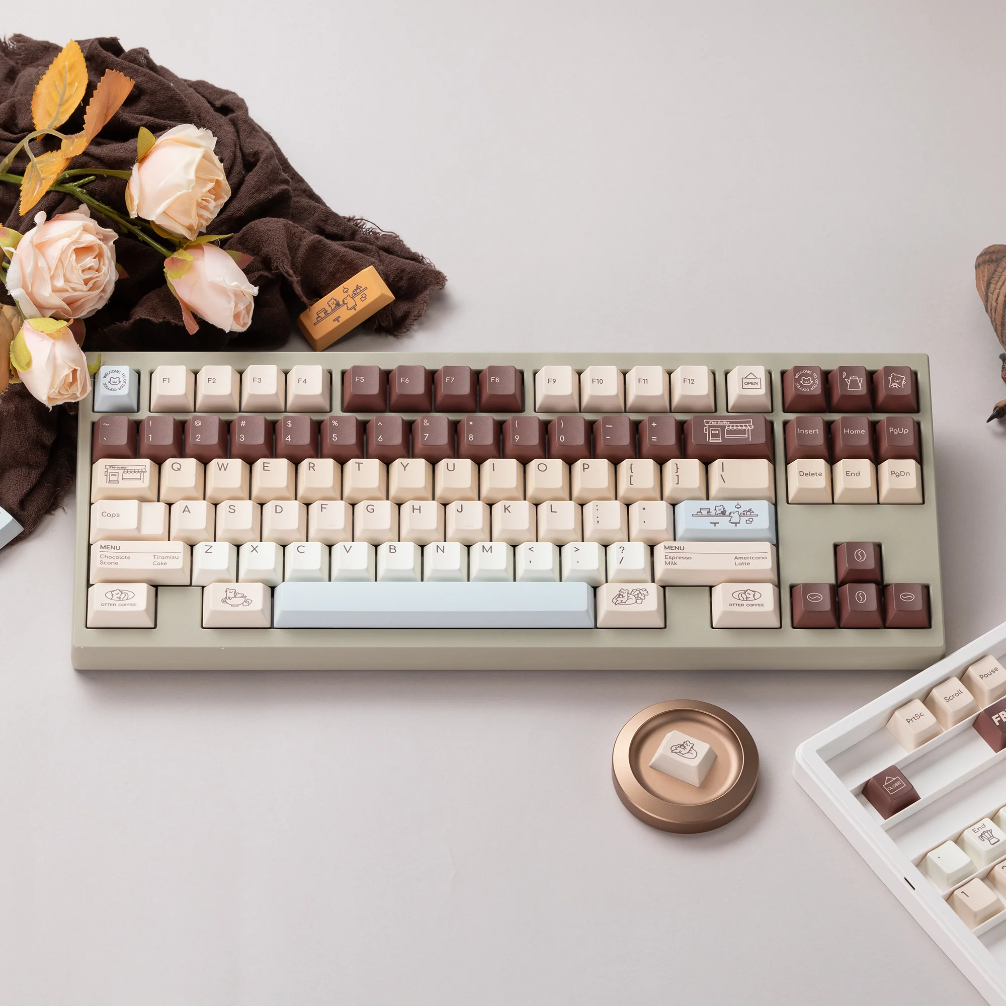 Otter Coffee Cherry profile Keycaps - Image 5