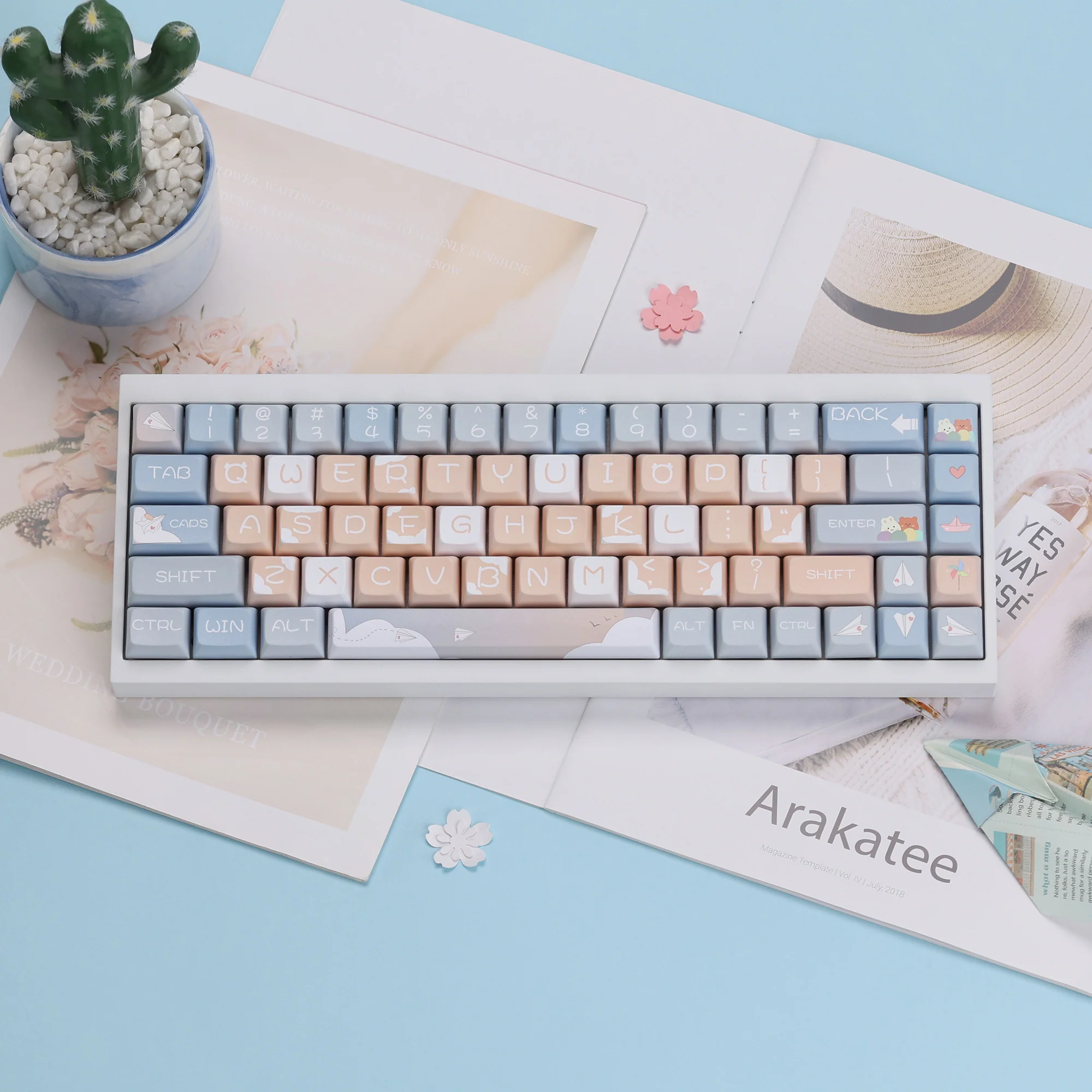Paper Airplane XDA Profile Keycaps Set